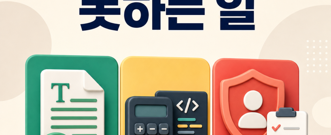 GPT가 잘하는 일과 못하는 일: 맡길 작업과 직접 확인할 작업